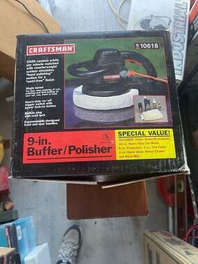Craftsman 9-in. Random Orbit Buffer/Polisher System Model 646.10659 with Manual